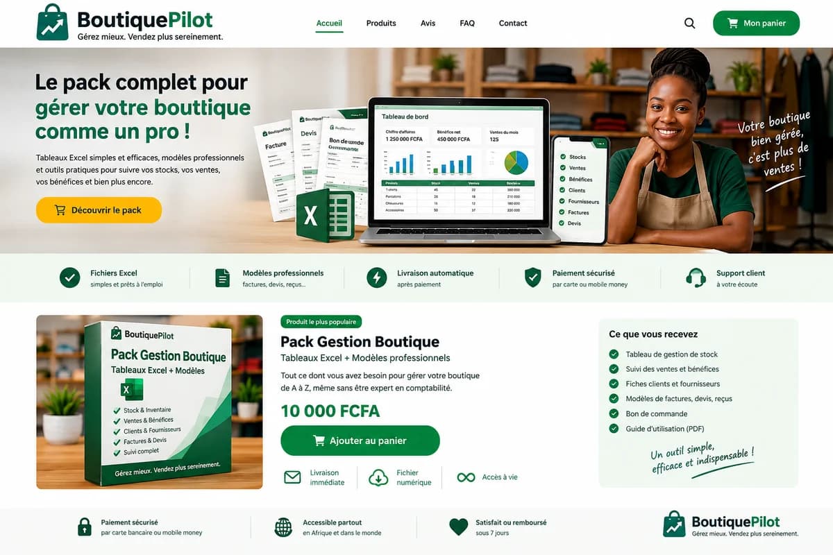 Pack Gestion Boutique — photo 1